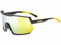 uvex Sportstyle 235 Sportbrille (Farbe: 2616 sunbee/black matt, mirror yellow...