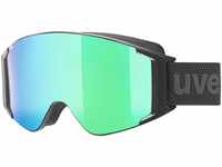 uvex g.gl 3000 Take Off Skibrille Brillenträger (Farbe: 7230 black mat, mirror