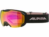 Alpina Pheos Small HM Skibrille (Farbe: 851 black/rose matt, Scheibe:...