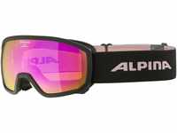 Alpina Scarabeo Junior Brillentäger Skibrille HM (Farbe: 836 black/rose matt,