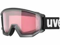 uvex Athletic Variomatic Skibrille Brillenträger (Farbe: 2030 black matt,...