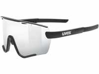 uvex Sportstyle 236 Set Sportbrille (Farbe: 2216 black matt, mirror silver (S3),