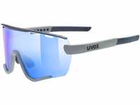 uvex Sportstyle 236 Set Sportbrille (Farbe: 5416 rhino/deep space matt, mirror blue