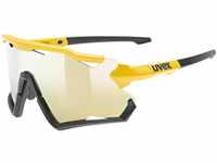 uvex Sportstyle 228 Sportbrille (Farbe: 6216 sunbee/black mat, mirror yellow (S3))