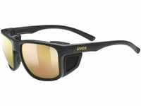 uvex Sportstyle 312 Sportbrille (Farbe: 2616 black mat/gold, mirror gold (S3))