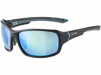 Alpina Lyron Sportbrille (Farbe: 332 black matt/dirtblue, Scheibe: Ceramic blue