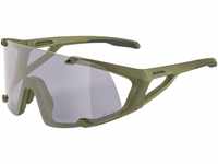 Alpina Hawkeye Q-Lite Varioflex Sportbrille (Farbe: 171 olive matt, Scheibe:
