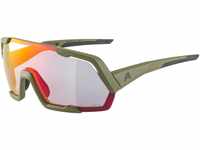 Alpina Rocket QV Sportbrille (Farbe: 571 olive matt, Quattroflex/Varioflex, Scheibe: