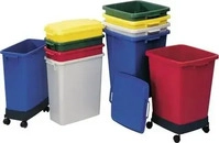 GRAF Abfall- u.Wertstoffsammler, 60l H590xB285xT555mm PE grau