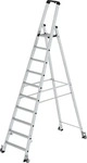 G&uuml;nzburger Stufenstehleiter 10 Stufen, Alu.Gesamt-H.3010mm m.Rl.G&Uuml;NZBURGER
