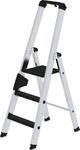 G&uuml;nzburger Stufenstehleiter 3 Stufen Alu.Gesamt-H.1370mm, m.clip-step R13-Auflage