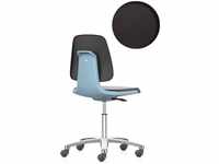 BIMOS Arbeitsdrehstuhl Labsit Rl.Sitzschale, blau Integralschaum schwarz 450-650mm