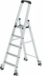 G&uuml;nzburger Stufenstehleiter 5 Stufen, Alu.Gesamt-H.1830mm m.Rl.G&Uuml;NZBURGER