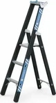 Stehleiter 3 Sprossen Alu.schwarz, elox.Leiterl&auml;nge 1590mm Arbeits-H.b.ca.2800mm