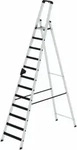 G&uuml;nzburger Stufenstehleiter 12 Stufen, Alu.Gesamt-H.3480mm m.clip-step Auflage
