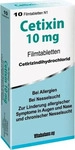 PZN-DE 04704904, Blanco Pharma Cetixin 10mg 10 stk