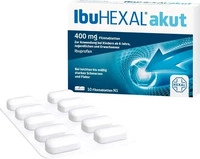 PZN-DE 00068966, Hexal IbuHEXAL akut 400 mg Filmtabletten 10 stk