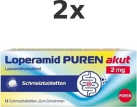 PZN-DE 18352171, PUREN Pharma Loperamid Puren Akut 2 mg Schmelztabletten (12 stk)