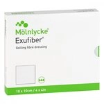 Exufiber 10x10 cm Gel-faserverband