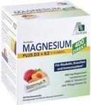 Magnesium 400+D3+K2 Direktsticks Pfirsich-Maracuja-Geschmack