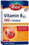 Abtei Vitamin B12 500 + Fols&auml;ure Tabletten