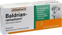 PZN-DE 07052690, Baldrian-ratiopharm &uuml;berzogene Tablette 30 stk