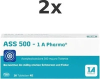 PZN-DE 08612429, ASS 500 - 1 A Pharma Tabletten 30 stk