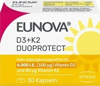 PZN-DE 14133555, STADA Consumer Health Eunova DuoProtect Vitamin D3+K2 4000IE/80UG 30
