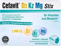 PZN-DE 16333287, Cefak Cefavit D3 K2 Mg 2.000 I.e. Stix 36 stk