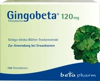 PZN-DE 14259718, betapharm Arzneimittel Gingobeta 120 mg Filmtabletten 100 stk