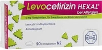 PZN-DE 14241664, Levocetirizin HEXAL bei Allergien 5 mg Filmtabletten 50 stk