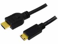 LogiLink CH0023, LogiLink HDMI Anschlusskabel HDMI-A Stecker, HDMI-Mini-C...