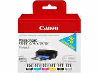 Canon 6496B005, Canon Druckerpatrone PGI-550PGBK/CLI-551 Multipack Original