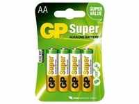 GP Batteries GPSUP15A034C4, GP Batteries Super Mignon (AA)-Batterie Alkali-Mangan