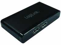 LogiLink CV0090, LogiLink 2 Port DisplayPort-Splitter Ultra HD-fähig 3840 x...