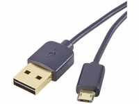 Renkforce RF-4139064, Renkforce USB-Kabel USB 2.0 USB-A Stecker, USB-Micro-B...