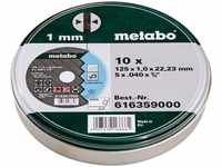 Metabo 616359000, Metabo 616359000 Trennscheibe gerade 125mm 10 St. Stahl, Edelstahl