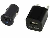 LogiLink PA0076, LogiLink PA0076 USB-Ladegerät Innenbereich, KFZ, Steckdose