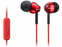 Sony MDREX110APR.CE7, Sony MDR-EX110AP In Ear Kopfhörer kabelgebunden Rot Headset