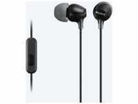 Sony MDREX15APB.CE7, Sony MDR-EX15AP In Ear Kopfhörer kabelgebunden Schwarz Headset