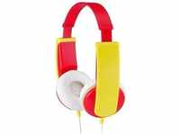 JVC HA-KD5-R-E, JVC HA-KD5-R-E Kinder On Ear Kopfhörer kabelgebunden Rot, Gelb