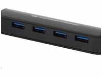Conceptronic C4PUSB3, Conceptronic C4PUSB3 4 Port USB 3.2 Gen 1-Hub (USB 3.0) Schwarz
