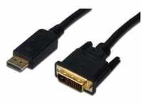 Digitus AK-340301-020-S, Digitus DisplayPort / DVI Adapterkabel DisplayPort...