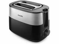 Philips HD2516/90, Philips HD2516/90 Daily Toaster Edelstahl, Schwarz