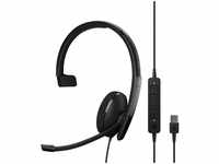 EPOS 1000913, EPOS Telefon On Ear Headset kabelgebunden Mono Schwarz Noise Cancelling