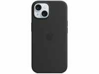 Apple MT0J3ZM/A, Apple Silicon Case MagSafe Backcover iPhone 15 Schwarz Induktives