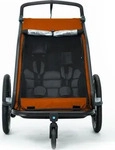 Cube 12846, Cube Kinder Fahrradanh&auml;nger DOUBLE CMPT X Unisex universal grau/orange