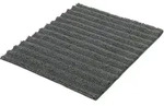 Badteppich YARA (LBH 60x50x1.80 cm) - grau - LBH 60x50x1.80 cm