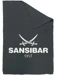 Wohndecke SANSIBAR anth./wei&szlig; (BL 150x200 cm) - grau - BL 150x200 cm