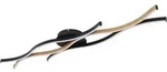 Deckenleuchte GERONIMO (LBH 108x18x6 cm) - schwarz - LBH 108x18x6 cm